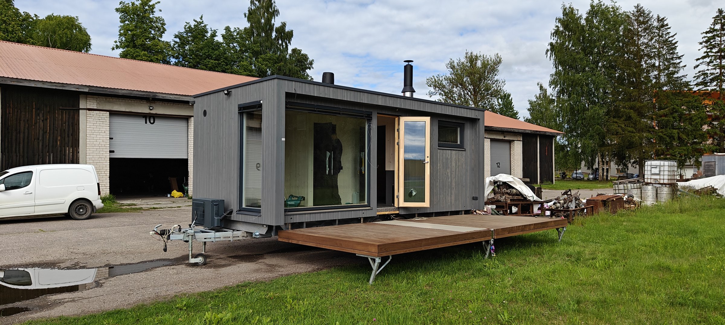 The actual sauna, photographed in Estonia